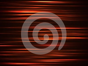 Fire orange speed lines. Driving blur motion abstract vector background