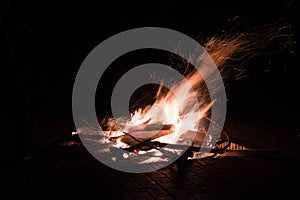 Fire outdoor,kunming photo