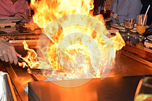 Fire Over Hibachi