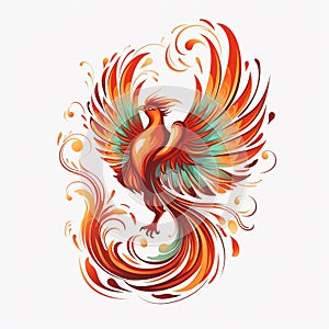 fire phoenix bird logo