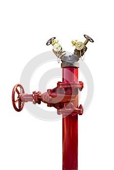 Fire pipe on isolate background