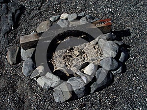 Fire Pit On the Beach