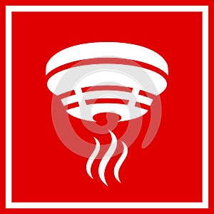 Fire prevention safety vector sign