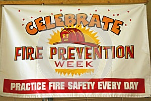 Fire Prevention Week Sign photo