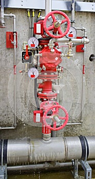 Fire protection system, Deluge valve.