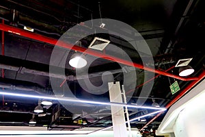 Fire protection system under the post-tension ceiling