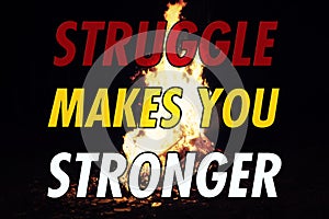 Fire pyre struggle makes you stronger