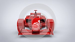 Fire and rage red - formula racing car