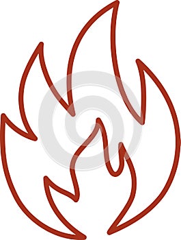 Fire red, flames icon, flames, bonfire, fire logo design vector illustration. photo