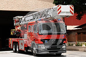 A fire rescue car