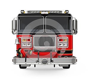 Fire Rescue Truck Isolated