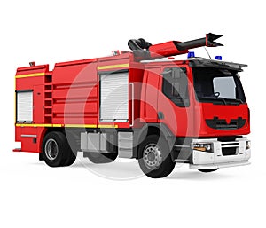 Fire Rescue Truck Isolated