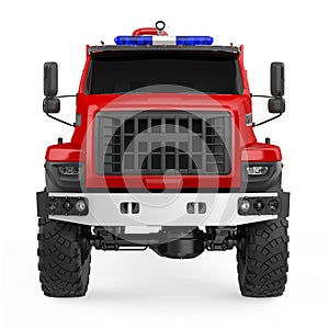 Fire Rescue Truck Isolated