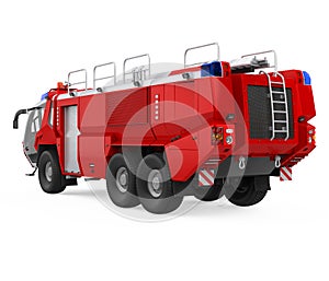 Fire Rescue Truck Isolated