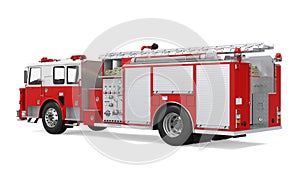 Fire Rescue Truck Isolated