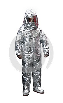 Fire Retardant Suit isolated on white