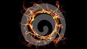 Fire Ring loop animation HD720
