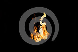 Fire shapes, burning fire