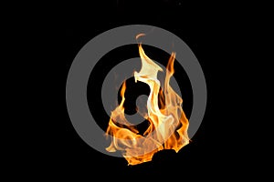 Fire shapes, burning fire
