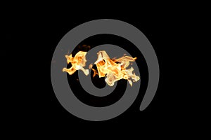 Fire shapes, burning fire