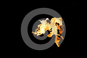 Fire shapes, burning fire