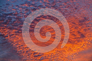 Fire in the sky sunset. Over Glendale, Maricopa County, Arizona