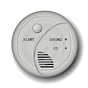 Fire smoke carbon monoxide detector alarm photo