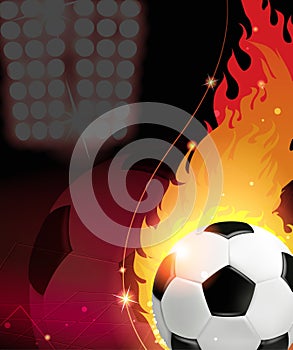 Fire soccer ball