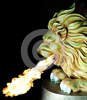 Fire Spitting Lion photo