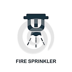 Fire Sprinkler icon. Creative element design from fire safety icons collection. Pixel perfect Fire Sprinkler icon for