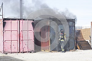 Fire station training equipment