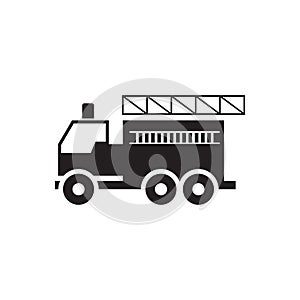 Fire station vector icon design template
