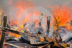 Fire statue of Mother Earth.