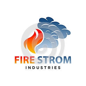 Fire Storm vector logo