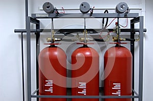 Fire suppressing system