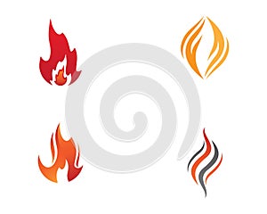 Fire symbol vector icon