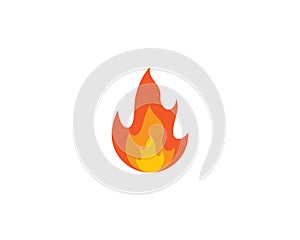 Fire symbol vector icon