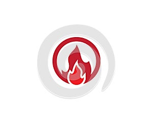 Fire symbol vector icon