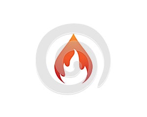 Fire symbol vector icon