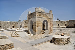 Fire Temple of Baku Ateshgah,Zoroastrian worship place,Azerbaijan