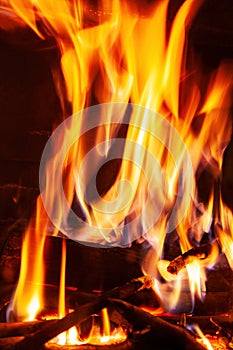 Fire texture, flame abstract background