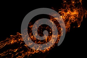 Fire texture. Flames with dramatic fire background. Burning flame. Fire abstract background with flame. Intense burning fire