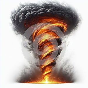 129 Fire Tornado_ A rare weather phenomenon that occurs whn a f photo