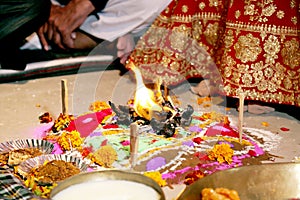 The fire tray- Indian Wedding Rituals.