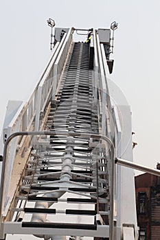 Fire truck ladder- climb to the top for sucess or call 911