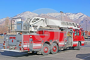 Fire truck in Ogden, Utah photo