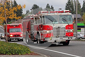 Fire Truck and Paramedics photo