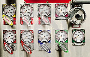 Fire truck pump panel