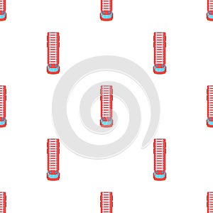 Fire truck top view pattern seamless vector