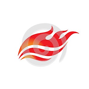 Fire - vector logo template concept illustration. Flame creative sign. Hot warm icon. Dangerous symbol. Design element.